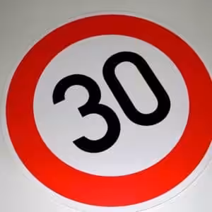 Geschwindigkeitskleber 30Km/h