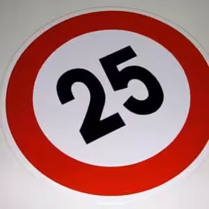 Geschwindigkeitskleber 25Km/h