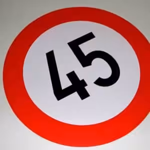 Geschwindigkeitskleber 45Km/h