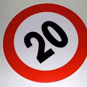 Geschwindigkeitskleber 20Km/h